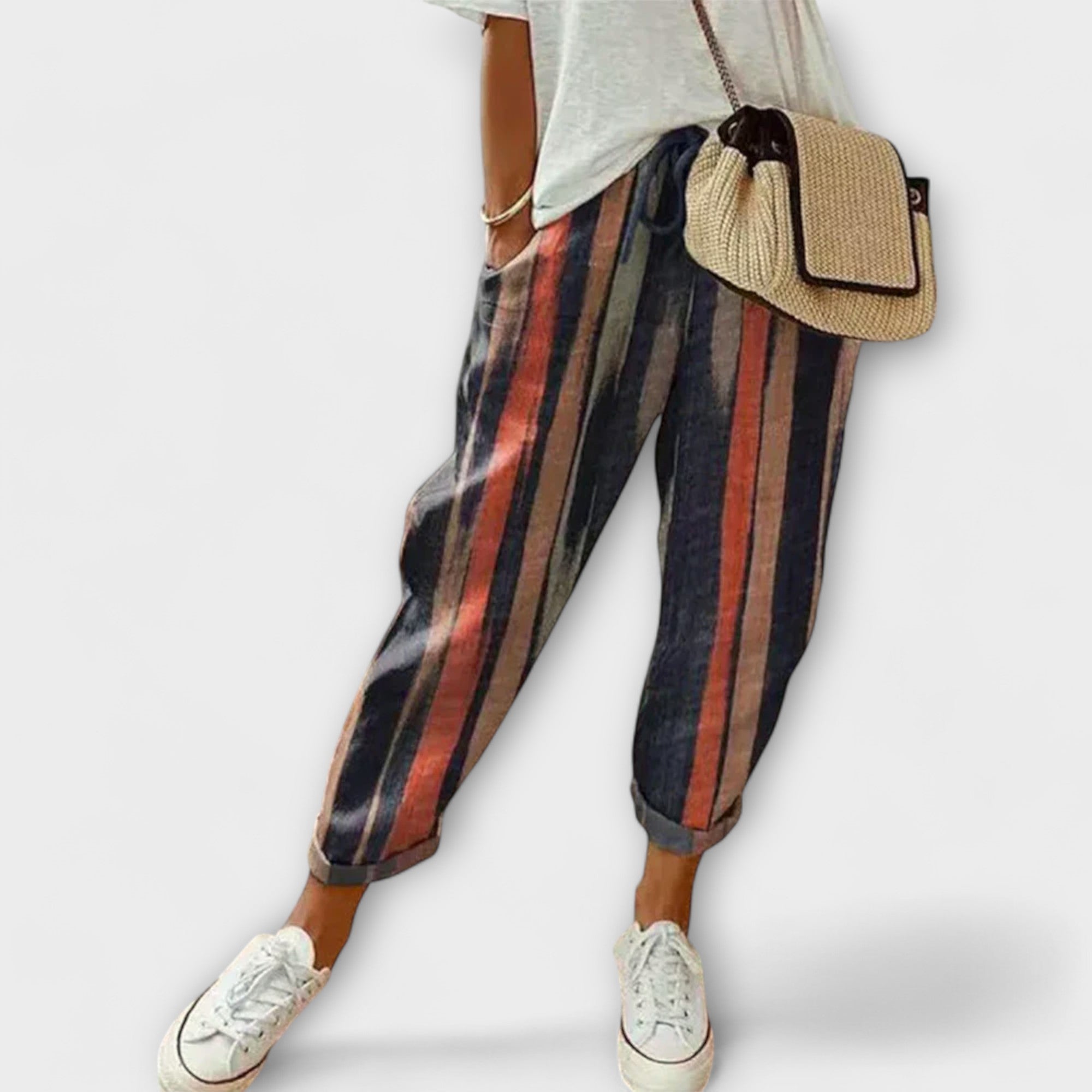 Pavlína ™ ｜ Pohodlné BavlnenoĽanové Nohavice