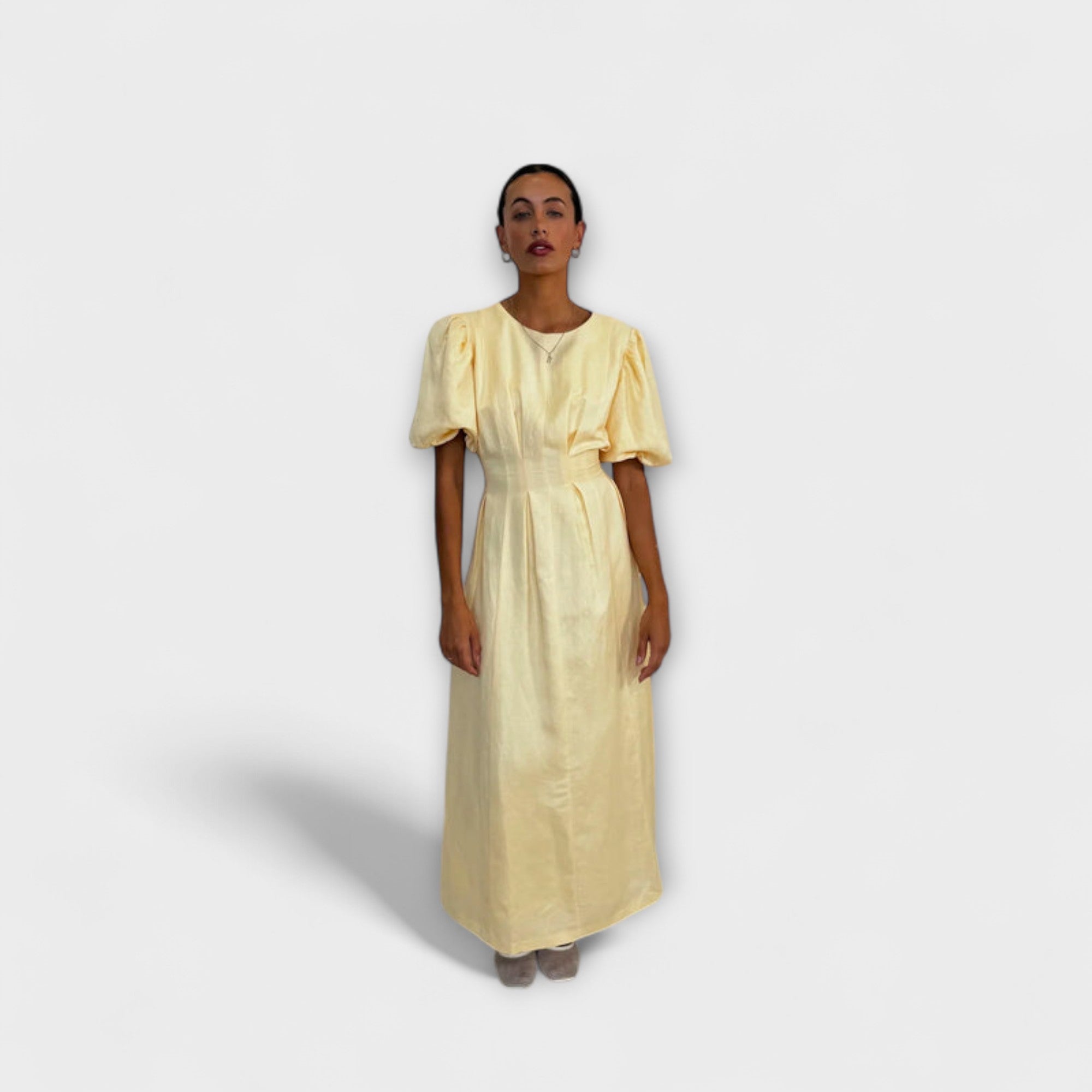 Josephine  ™ ｜Maslové maxi šaty s vzdušným dizajnom