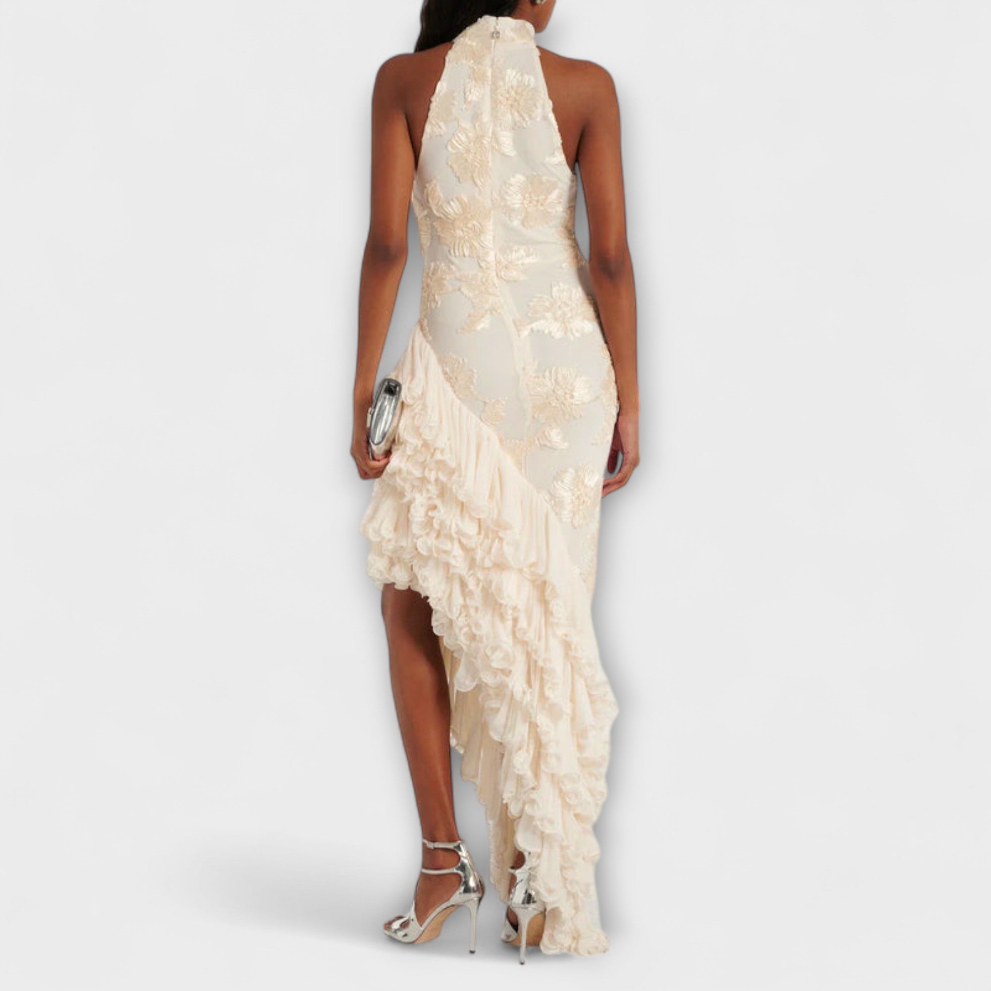 Karen ™ ｜ Maxi šaty s kvetinovými aplikáciami