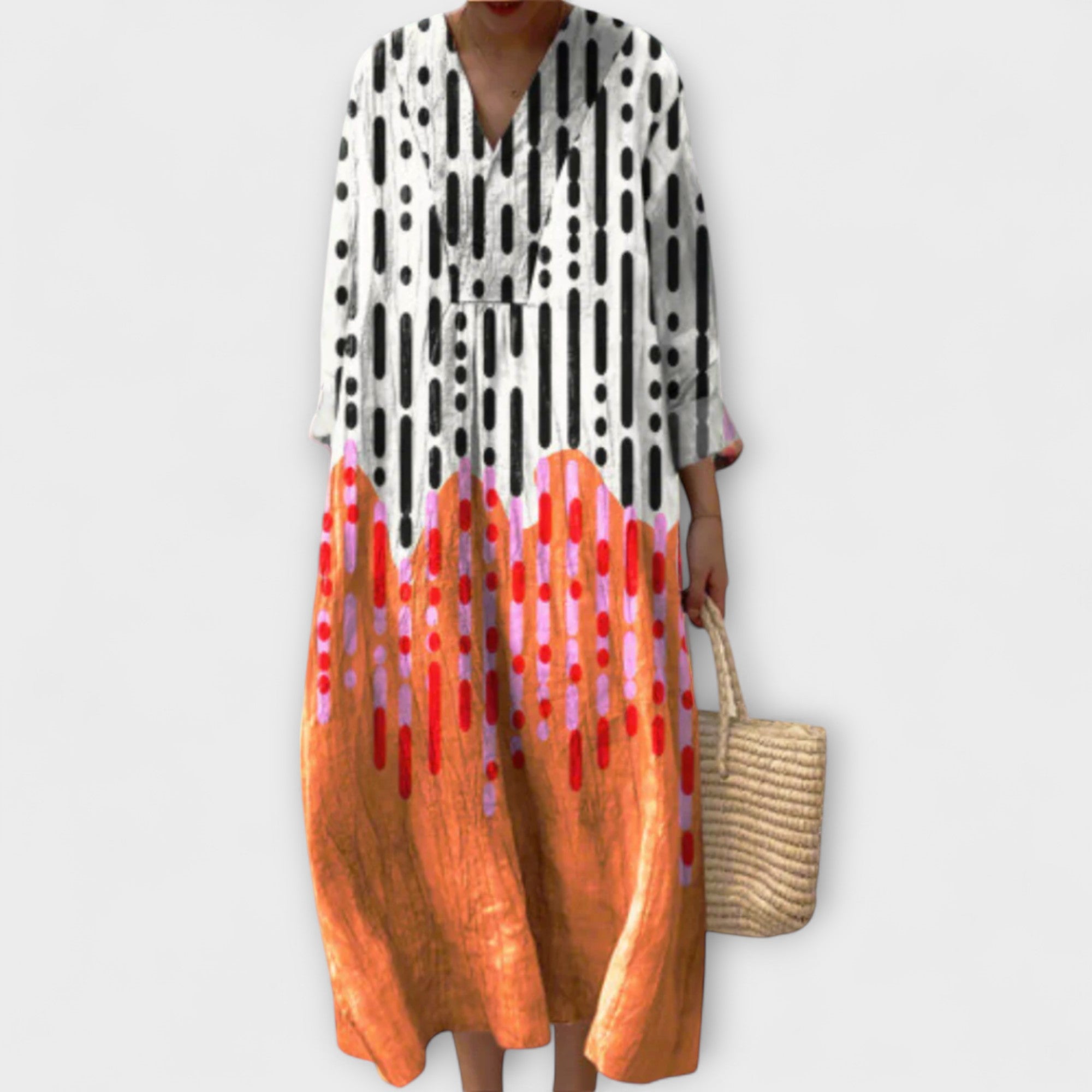 Alden  ™ ｜ Štýlové geometrické šaty