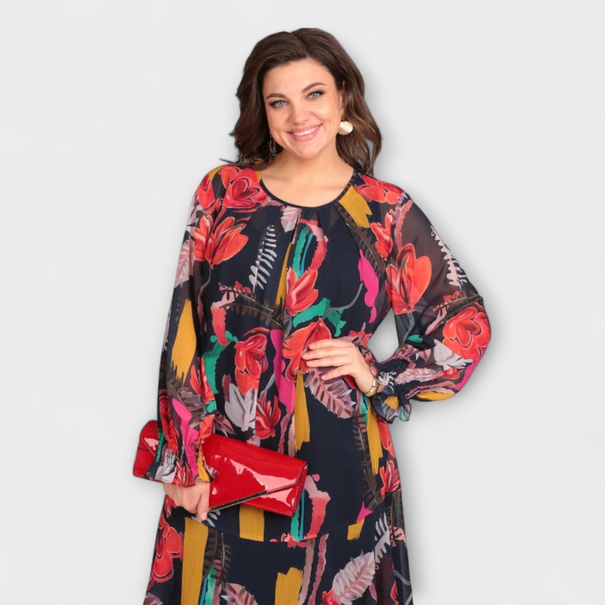 Caroline ™ ｜Elegantné Plus-Size šaty pre maximálny komfort