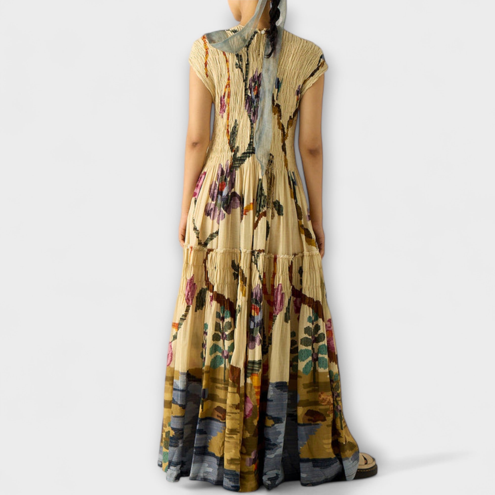 Amara  ™ ｜Plisované šaty s potlačou zvierat